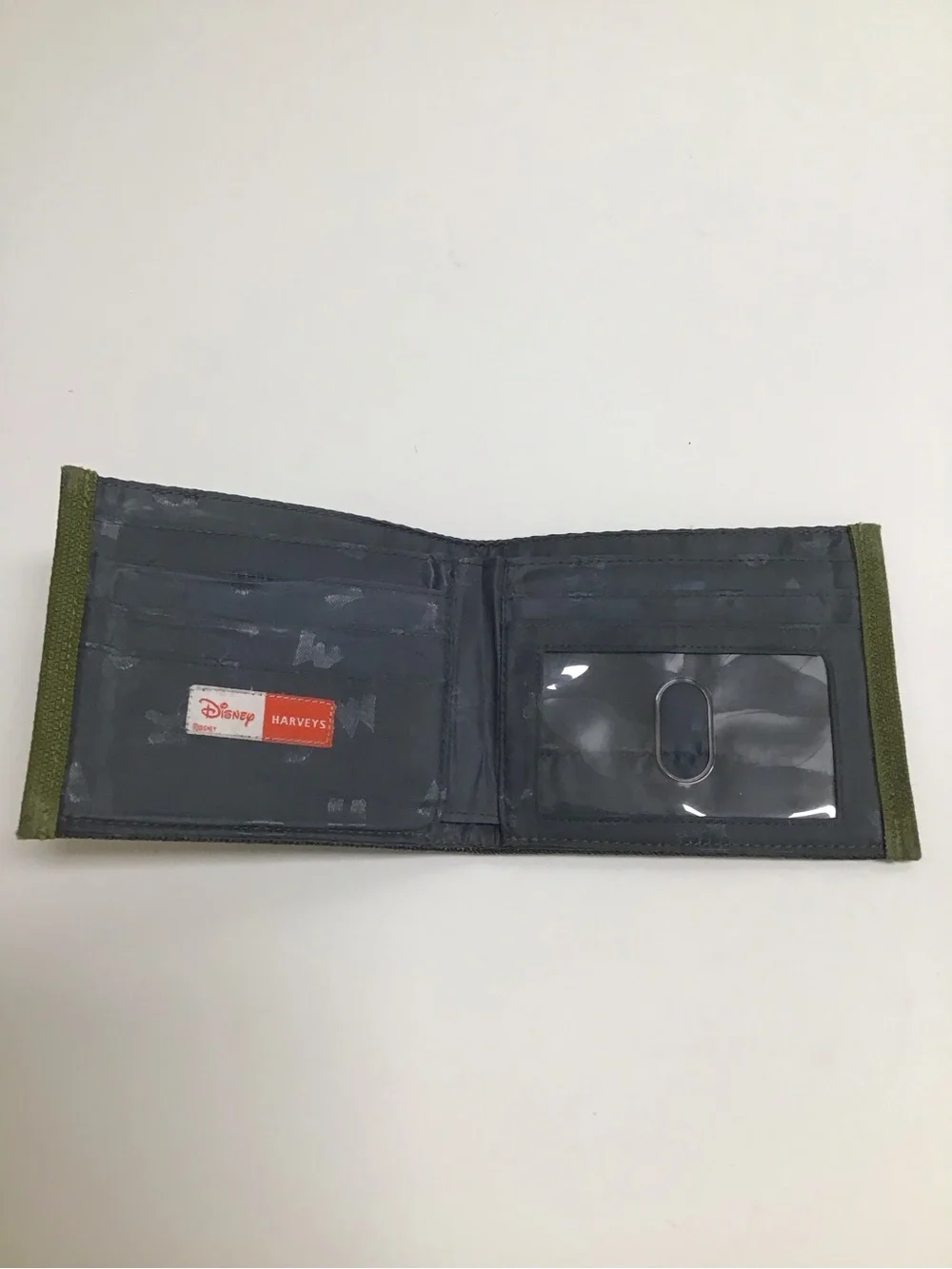 Disney Harveys Collab Forest Mickey Seatbelt Wallet Billfold Camouflage Vintage